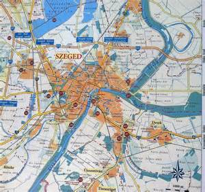 Mapa regiónu Szeged