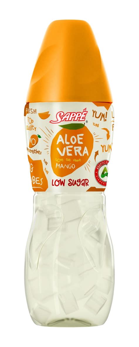 Fľaša s Aloe Vera gélovým nápojom s broskyňovou príchuťou