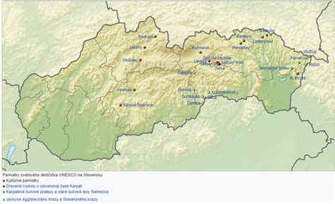 Mapa obnovených pamiatok