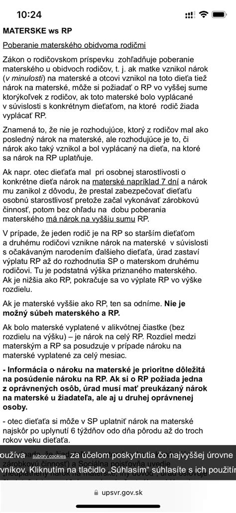 Schéma možností poberania materského a rodičovského príspevku pri dvoch deťoch