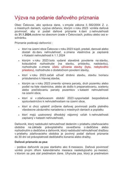 Infografika o lehotách na podanie daňového priznania