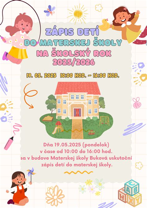 Ilustrácia zápisu do materskej školy