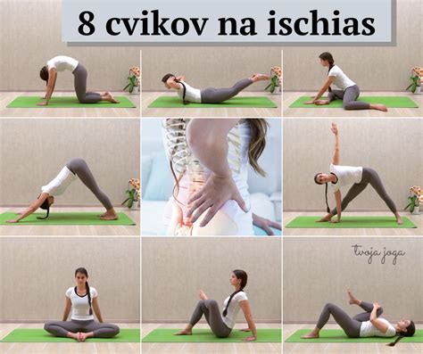 Ilustrácia uvoľňujúcich cvikov na bedrovú chrbticu