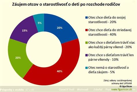Infografika porovnávajúca rôzne formy starostlivosti o deti po rozvode