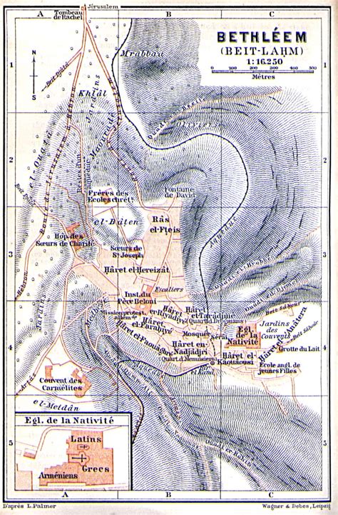 Mapa Betlehema