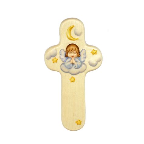 Detský drevený kríž s anjelikom