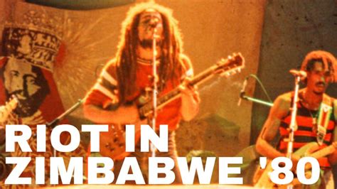 Bob Marley počas koncertu v Zimbabwe