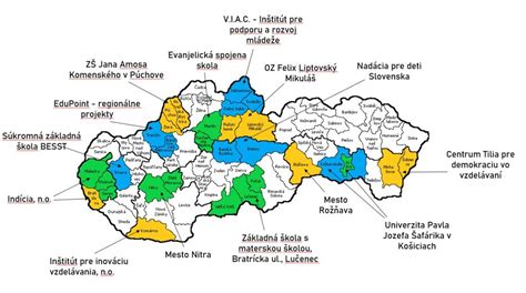 Mapa perinatologických centier na Slovensku