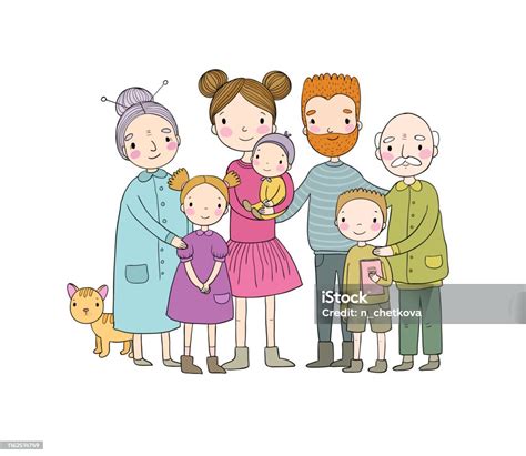 Ilustrácia rodiny s deťmi a daňovým symbolom