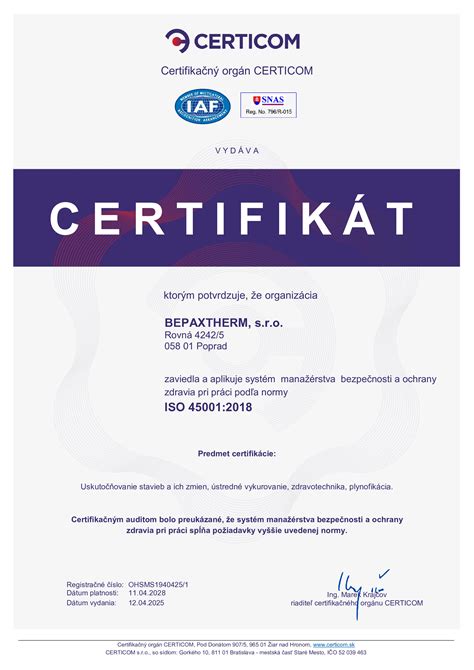 Certifikát bezpečnosti cumlíkov
