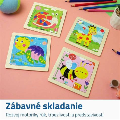 Drevené puzzle pre batoľatá