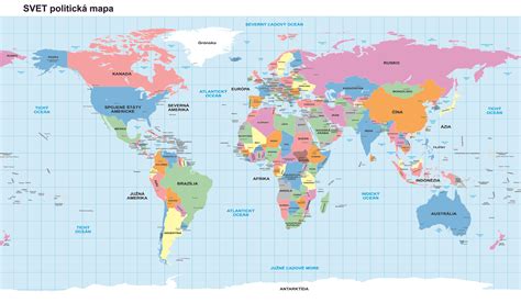 mapa sveta s vyznačenými destináciami pre študijné pobyty