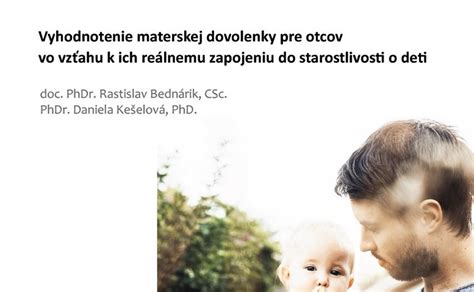 Infografika porovnávajúca dĺžku otcovskej a materskej dovolenky