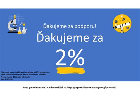 Grafika s informáciou o 2% z dane