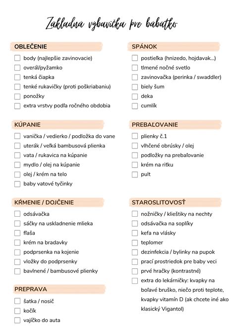 Základná výbava pre hygienu bábätka