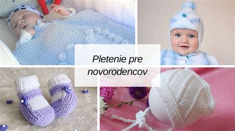 Ukážka rôzneho oblečenia pre novorodencov