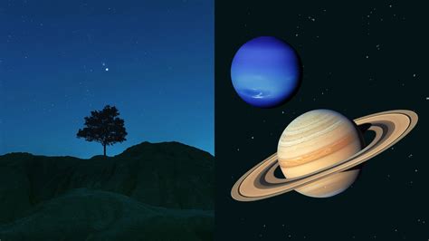 Ilustrácia planét Jupiter a Saturn