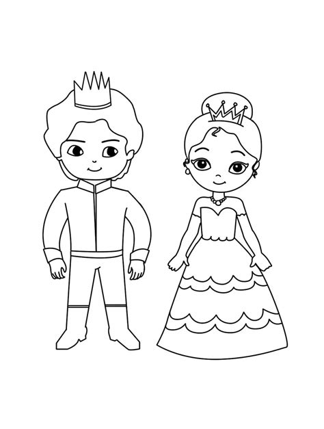 Omaľovánka s princeznou