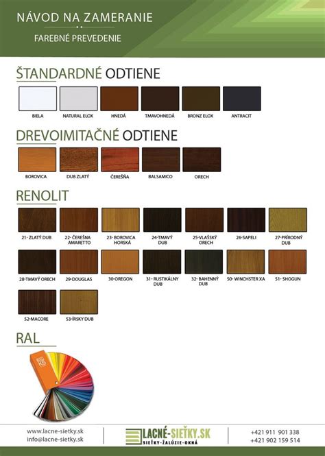 Ukážka rôznych farebných prevedení obliečok