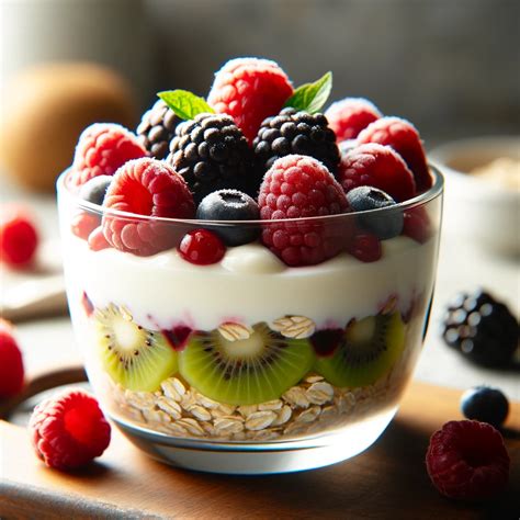 Obrázok detského jogurtu a čerstvého ovocia