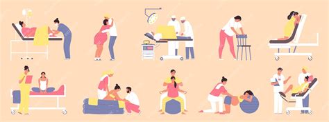Ilustrácia relaxačných techník pri pôrode