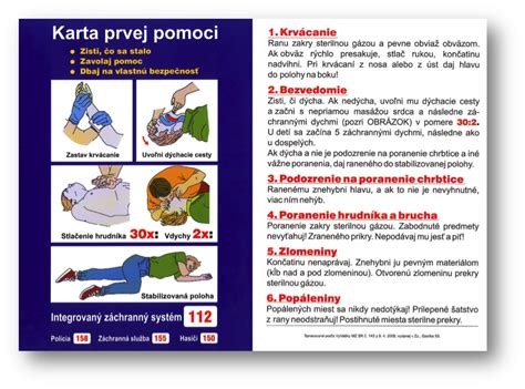Ilustrácia prvej pomoci pri úrazoch detí