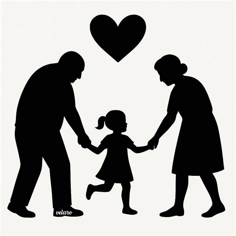 Ilustrácia starých rodičov starajúcich sa o dieťa