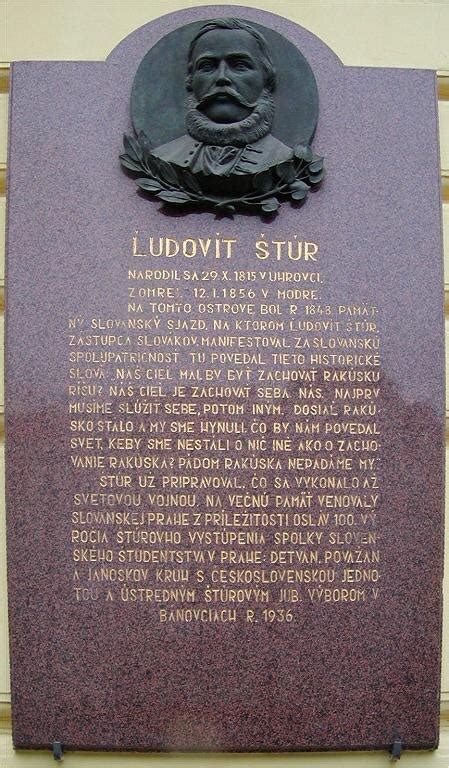 Pamätná tabuľa na pražskom Žofíne, mieste konania Slovanského zjazdu
