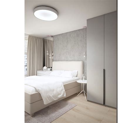 Interiér spálne v neutrálnich farbách