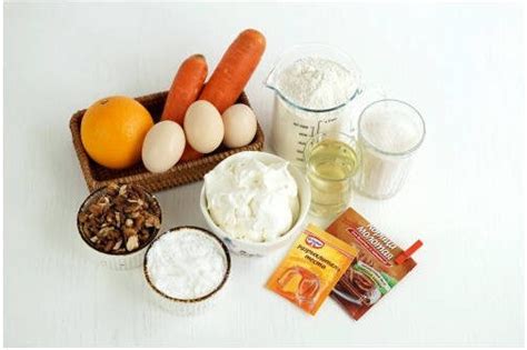 Ingrediencie na mrkvovú kašu