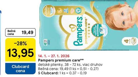 detské plienky Pampers Premium Care rôzne veľkosti