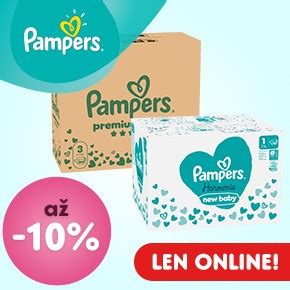 Rozličné balenia plienok Pampers