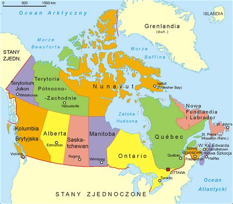 Mapa Kanady s vyznačeným Vancouverom