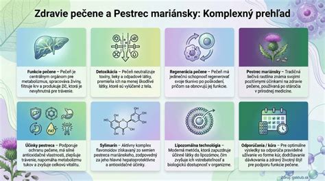 Infografika: Účinky Pestreca mariánskeho na zdravie