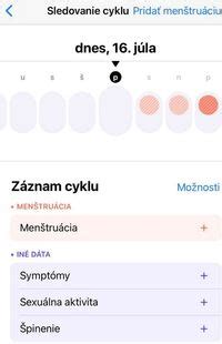Ilustrácia mobilnej aplikácie na sledovanie plodnosti
