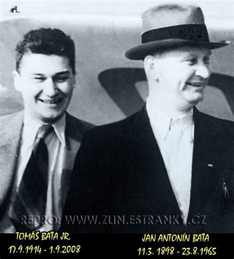 Tomáš Baťa a jeho syn Tomáš Baťa ml.