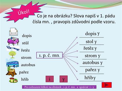 Príklady slov podľa vzoru STROJ
