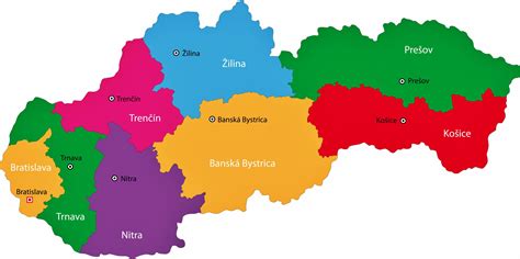 Mapa Slovenska s vyznačenými mestami, kde sa konal Pochod za život