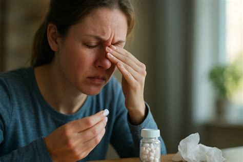 Žena užívajúca lieky