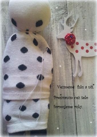ušitá bábika z ponožky