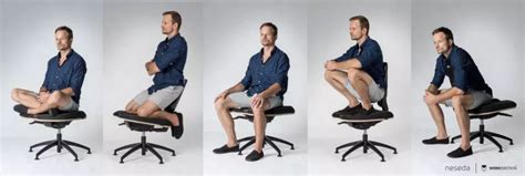 schéma rôznych polôh sedenia s vankúšom