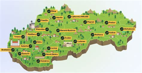 Mapa pôrodníc na Slovensku