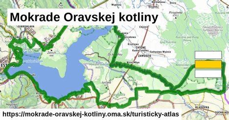 Mapa Oravskej kotliny