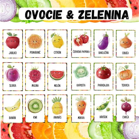 rozmanité ovocie a zelenina