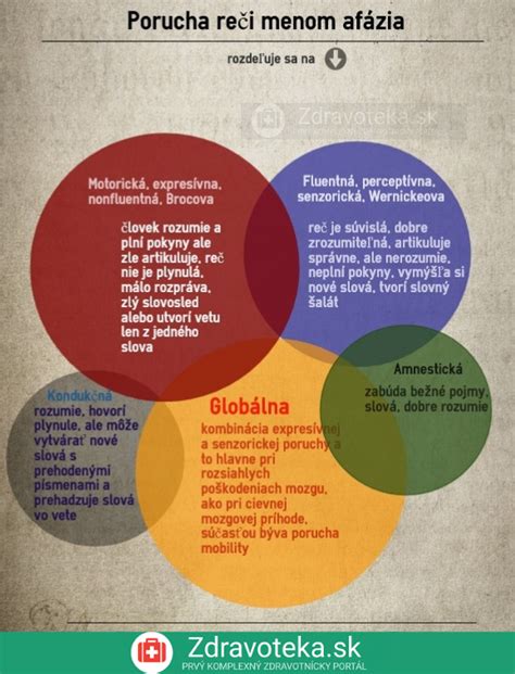 Infografika znázorňujúca rôzne typy porúch učenia