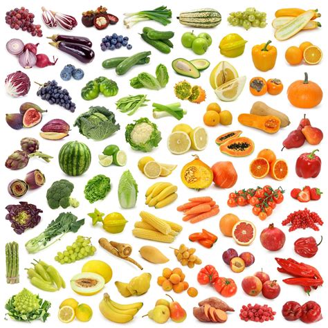 Rôzne druhy ovocia a zeleniny pre deti