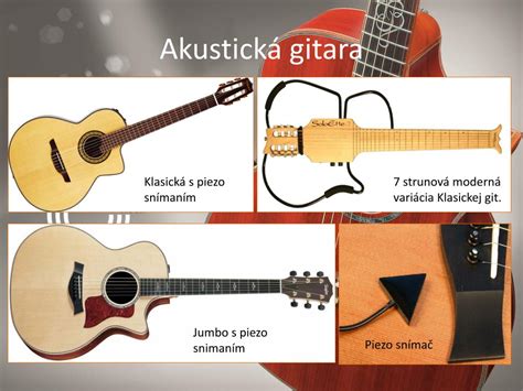 Typy gitár: klasická, akustická, elektrická