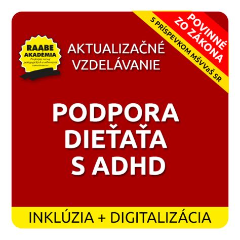 Podpora dieťaťa s ADHD