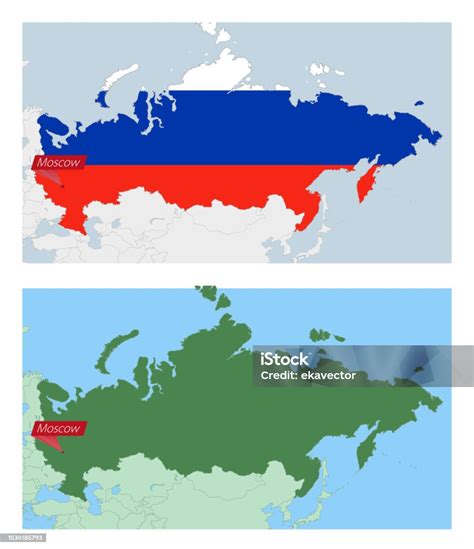 Mapa Ruska s vyznačenými miestami pobytu Alexandra Sergejeviča Puškina počas jeho vyhnanstva