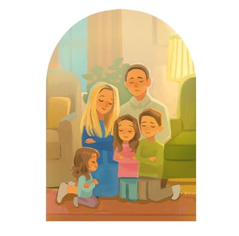 Ilustrácia rodiny objímajúcej sa